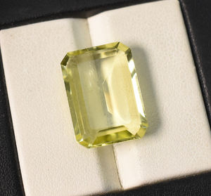 Pierre précieuse en quartz citron naturel, forme octogonale, 18x13x6 mm, 11,50 carats, pierre non montée pour la création de bijoux - Product Image 6