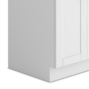 Mobile Lavanderia Kyle da 24 Pollici Bianco con Rubinetto e Lavello in Acciaio Inox, Elettrodomestico Premium - Product Image 6