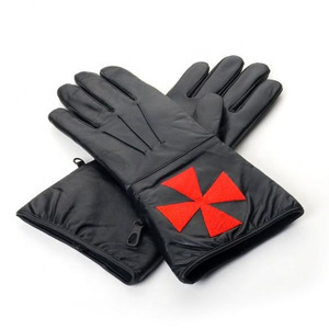 Guantes Masónicos de Algodón y Spandex Transpirables con Cruz Roja y Logotipo Personalizado para Caballeros Templarios, Aptos para las Cuatro Estaciones - Product Image 1