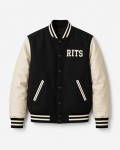Rits Enterprises New Street Fashion Winter Coated <b>Long</b> Front Thin Leather Sleeve Brown Black <b>Men</b> Varsity <b>Jackets</b> Breathable - Product Image 1