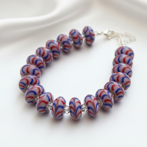 Cuentas Sueltas de Cristal de Vidrio Hechas a Mano al por Mayor |   Cuentas Multicolores en Morado, Dorado, Negro, Azul, Blanco y Rosa para Decoración y Manualidades - Product Image 3