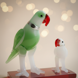 Adornos de Resina para Escritorio con Diseño Contemporáneo y Función Multiusos para Decoración del Hogar u Oficina, Familia de Loros - Product Image 3