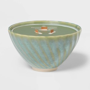 Vaso de cerámica superventas para velas con triple mecha de madera, cuenco ancho, acabado de brillo suave, reutilizable, decoración de lujo para el hogar, estilo de larga duración. - Product Image 4