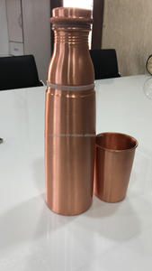 Juego de Botellas de Agua de Cobre Puro al por Mayor, Utensilios Ayurvédicos de Cobre, Juego de Bebidas Metálicas y Regalo - Product Image 4