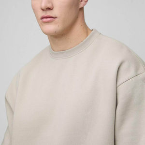 เสื้อสเวตเชิ้ตผู้ชายทรงโอเวอร์ไซส์ ดีไซน์ใหม่ คุณภาพสูง ผลิตจากผ้าฝ้ายผสม ราคาโรงงาน รับผลิตแบบ OEM ODM - Product Image 5