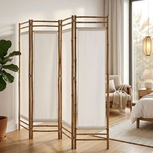 Best Selling Handwoven Bamboo Room Divider – Foldable Indoor Wall Partition Wholesale - Product Image 5