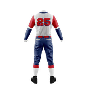 Custom Color Men's Full Sleeve Plus Size <b>Baseball</b> Uniform Set 100% Polyester Anti-Bacterial Moisture-Wicking Breathable - Product Image 4