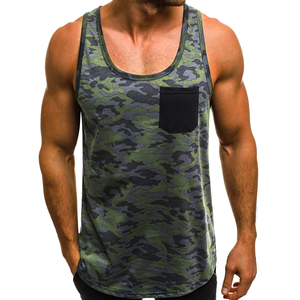 Breathable Sublimation Quantity Print Summer OEM Fitness Gym Tank Tops Custom Made Vests <b>Singlets</b> Sports <b>Men</b> 100% Polyester - Product Image 5