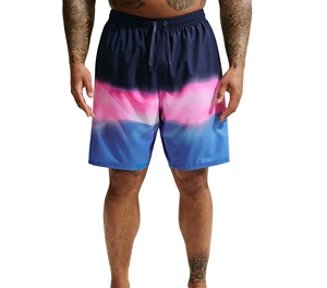 Wholesale Men's Hot Shorts Swim Shorts Lightweight Fast Dry Beachwear Floral Pattern Colored Wash - Product Image 3