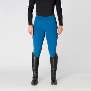 Leggings de yoga rouges taille haute longueur intégrale, sans coutures, extensibles dans les quatre sens, avec taille élastique - Product Image 3