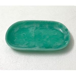 ถาดเรซิ่นลายหินอ่อนรูปวงรีลดราคา ถาดอเนกประสงค์ดีไซน์สวย ถาดเล็กสำหรับจัดระเบียบเครื่องประดับบนโต๊ะเครื่องแป้ง ถาดใส่ช็อกโกแลต - Product Image 3