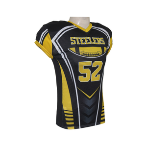 Maillot de football américain en sublimation, logo personnalisé, motif uniforme d'équipe, maillot de football américain en mesh de haute qualité, design personnalisé - Product Image 3
