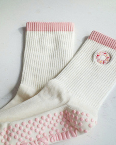 Calcetines Deportivos Heart Grip, Antideslizantes, de Algodón Elástico, Transpirables, Cómodos, para Yoga, Pilates, Fitness, Modernos, para Entrenamiento en Interiores - Product Image 2