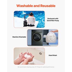 Riutilizzabili 4.6 libbre in fibra di poliestere filtrante sfere con filtro a sabbia per piscina a terra serbatoio acquario-filtro per piscina - Product Image 4
