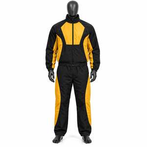 Elson Sports fabrica chándales cortavientos de nailon 100% ligeros, de color sólido, para hombre, con logotipo personalizado, en venta. - Product Image 6