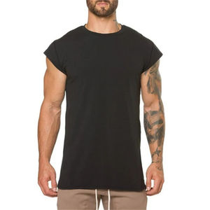 Camiseta de Manga Corta de Algodón para Hombre, Transpirable, para Gimnasio, Correr, Entrenamiento, Ejercicio al Aire Libre, Fitness, Deportes, Informal - Product Image 1