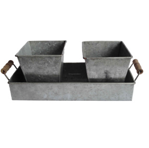 Jardinière en métal de la meilleure qualité avec plateau pour décoration de plantes à fleurs décoration extérieure à prix réduit par le fournisseur indien - Product Image 1