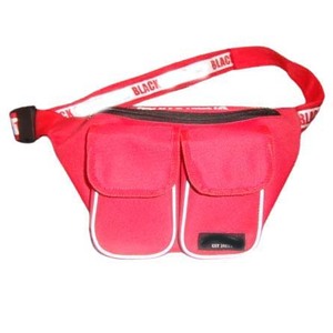 Multi-Functional Corduroy Waterproof Zipper Closure Barrel-shaped Waist Bag Men Women Sports Crossbody <b>Letter</b> Fashion Gift - Product Image 2