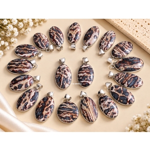 Colgantes de Ágata de Calcita Amarilla Natural, Gemas de Cristal, Hechos a Mano, Ecológicos, con Baño de Plata, Piedra Semipreciosa F S - Product Image 2