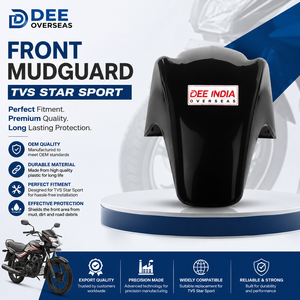 Guardabarros Delantero para Motocicleta TVS Star Sport, Guardabarros de Plástico, Repuesto de Calidad OEM - Product Image 2