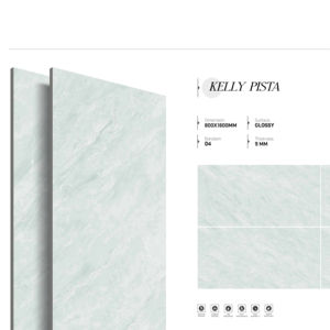 Carreaux de porcelaine modernes brillants de qualité supérieure, formats 800x1600, 1200x1800, 750x1500 mm, grandes dalles pour la décoration du salon - Product Image 1