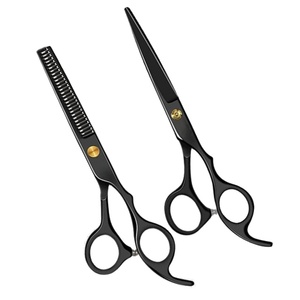 Kit de ciseaux de coupe de cheveux professionnels avec ciseaux de coupe Ciseaux amincissants Salon de coiffure Outils de coiffure Styliste - Product Image 1