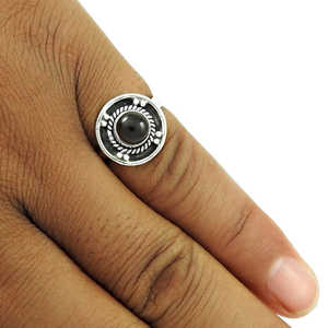 แหวนพลอยสโมคกี้ควอตซ์สำหรับผู้หญิง สไตล์โบฮีเมียน เงินแท้ 925 เครื่องประดับทำมือสุดฮิต ของขวัญแทนใจ - Product Image 4