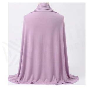 Bufanda Larga de Chifón para Mujer, Color Sólido, Suave y Ligera, para Uso Diario en Todas las Estaciones, Estilo Simple, Lavanda - Product Image 2
