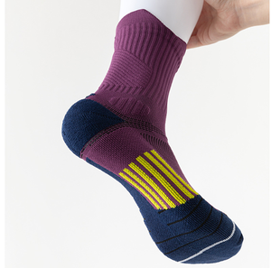 Men's Professional Mid-calf Basketball <b>Socks</b> with Towel Bottom, Suitable for Basketball, Running and Outdoor Sports. - Product Image 3