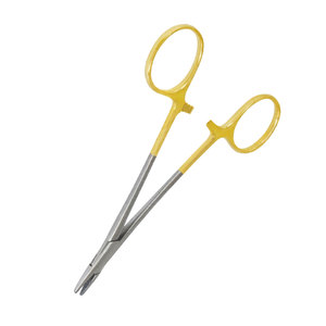 Porte-aiguille en bois 18 cm en acier inoxydable, instrument chirurgical dentaire manuel, pour préhension précise des aiguilles de suture délicates MOL - Product Image 4