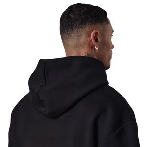 Mens <b>Black</b> Pullover Hoodie Casual <b>Fleece</b> Sweatshirt Long Sleeve Athletic Gymwear Streetwear Fashion Hoodie - Product Image 4