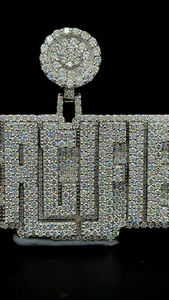 Fábrica personalizada Moissanite colgante hombres Iced Out joyería VVS Moissanite diamantes 3D nombre personalizado Hip Hop colgante - Product Image 3