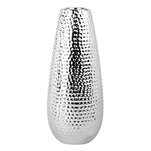 Vase de table en acier inoxydable, vase décoratif en métal fait main contemporain pour la maison, le salon, vase en métal en solde - Product Image 1