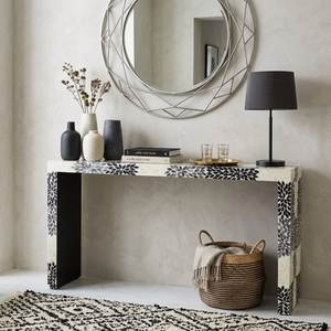 Modern Handmade Bone Inlay Console <b>Table</b> Decorative Accent Furniture For <b>Hallway</b> Entry And Living Areas - Product Image 3