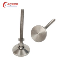 Nouveaux pieds de nivellement pivotants en acier inoxydable, diamètre du tige fileté 16 mm, hauteur du tige filetée 150 mm, diamètre du châssis 80 mm, 1 équipement