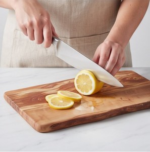 Tabla de Cortar Rectangular de Madera de Olivo, Rústica, con Vetas Naturales, para Cocina y Queso - Product Image 6