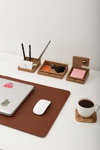 Customize Office <b>Desk</b> Pad Mat Waterproof Leather <b>Desk</b> Mat for Desktop LDP-0099 - Product Image 3