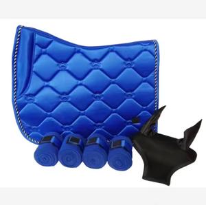 Tapis de selle de dressage léger en coton et polyester avec technologie anti-transpiration et design moderne pour l'entraînement - Product Image 3