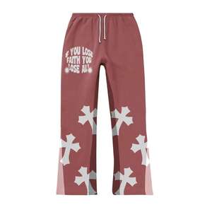 Conjunto de Sudadera con Capucha y Pantalones Deportivos Anchos, Personalizado, Invernal, Sólido, Transpirable, Ecológico, Estilo Urbano, Dos Piezas - Product Image 5