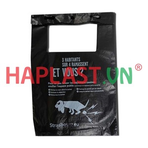 ถุงขยะแบบมีซิปล็อค ขนาดใหญ่ สำหรับขยะสัตว์เลี้ยง ผลิตจากพลาสติก HDPE/LDPE สีดำ พิมพ์ลายสกรีน ราคาโรงงาน - Product Image 2