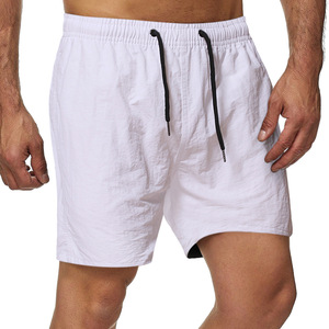 Shorts de bain et de sport pour hommes, personnalisés, de haute qualité, couleur unie, pour la course et le jogging, vente en gros - Product Image 4
