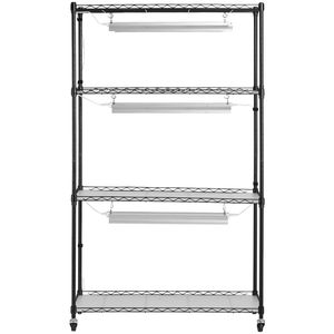 4-Tier 90W Full Spectrum Indoor <b>Plant</b> Stand with Grow <b>Light</b> 90W LED Shelf for Healthy <b>Plant</b> Growth - Product Image 6