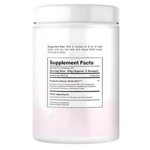 Café Helado Probiótico de Marca Privada en Polvo, Mezcla de Café Prebiótico, Suplemento Dietético 500g, Empaque Personalizado OEM - Product Image 5