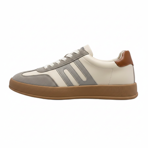 รองเท้าผ้าใบสเก็ตบอร์ดสีขาวสำหรับผู้ชายรุ่นปี 2025 สไตล์เรโทร ใส่สบาย ระบายอากาศได้ดี เหมาะสำหรับสตรีทแวร์ ฤดูใบไม้ร่วงและฤดูร้อน รองเท้าสั่งทำพิเศษ ขายดี - Product Image 4