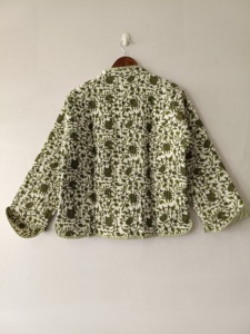 <b>Ladies</b> Reversible Floral Printed 100% Cotton Bomber <b>Jacket</b> - Product Image 6