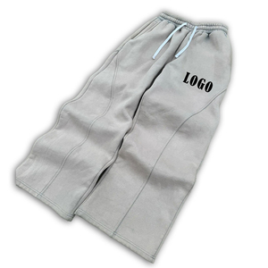 Pantalon de jogging camouflage pour homme, taille élastique avec cordon de serrage, décontracté, en maille mi-lourde, logo sur la jambe droite, style hiver - Product Image 5