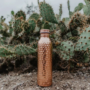 Eco Friendly Pure Copper Water <b>Bottle</b> with Mirror Polish and Custom Logo Service - Product Image 4