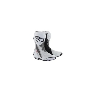 Bottes de moto pour homme, blanches et noires, mi-mollet, fermeture éclair, dessus respirant en PU, semelle extérieure en caoutchouc, semelle intermédiaire en EVA - Product Image 2