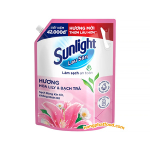 Sunlight Floor Cleaner Lily and White Tea Scent Liquid No Rinse Eco Friendly Floor Cleaning <b>Detergent</b> 3.6 kg - Product Image 1