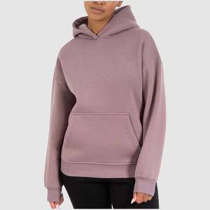 Casual Solid Knitted Hoodies for Woman Cotton Fleece Regular Fit Hoodie Women's Clothing Pullover Hoodies Sweatshirts for Sale - Product Image 1